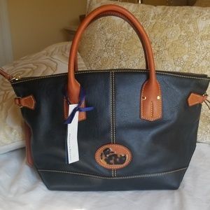 Dooney & Bourke Black Leather Champosa Handbag
